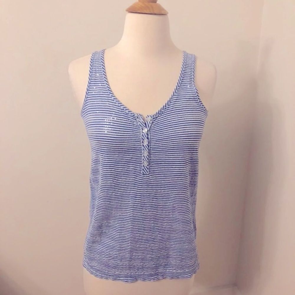 Sequined J. Crew Tank Top‎